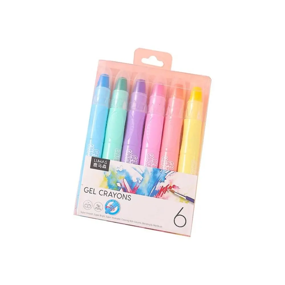 

6PCS Color Solid Highlighters Set Eye Protection DIY Scrapbook Color Marker Pen Large Capacity Hand Account Pen