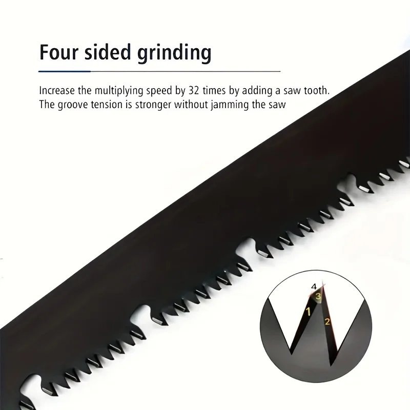 Gergaji Lipat Multifungsi Gergaji Besi Kayu Portabel Memotong Kayu Tajam Taman Berkemah Prunch Gergaji Tangan Pisau Perajang Pohon