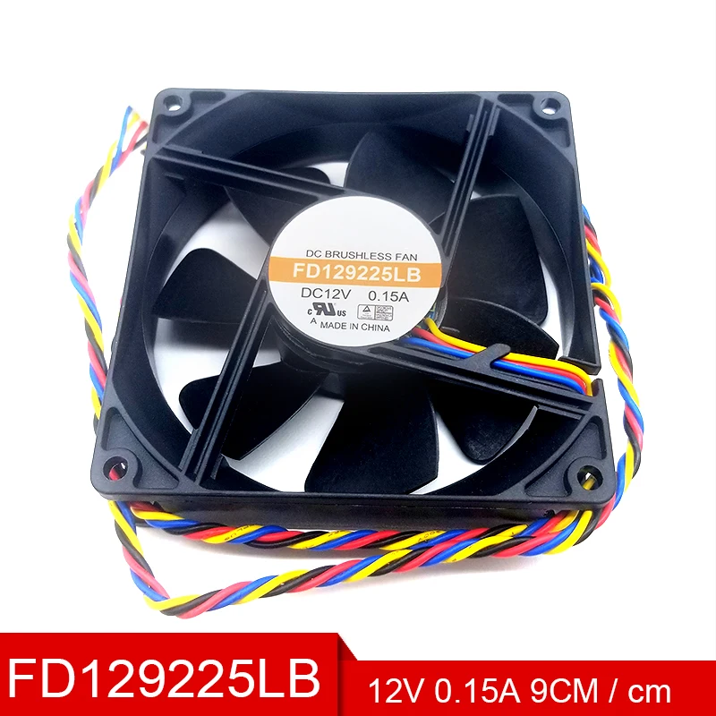 Well Tested New Cooler FD129225LB DC12V 0.15A 4-Pin PWM 9CM 9225 Cooling Fan