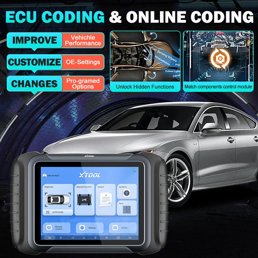 Picture 6: Hot salesNewest Xtool D8W WIFI Car Diagnostic Tool With ECU Coding Active Test Key Programming 38 Resets CAN FD DOIP Topology
