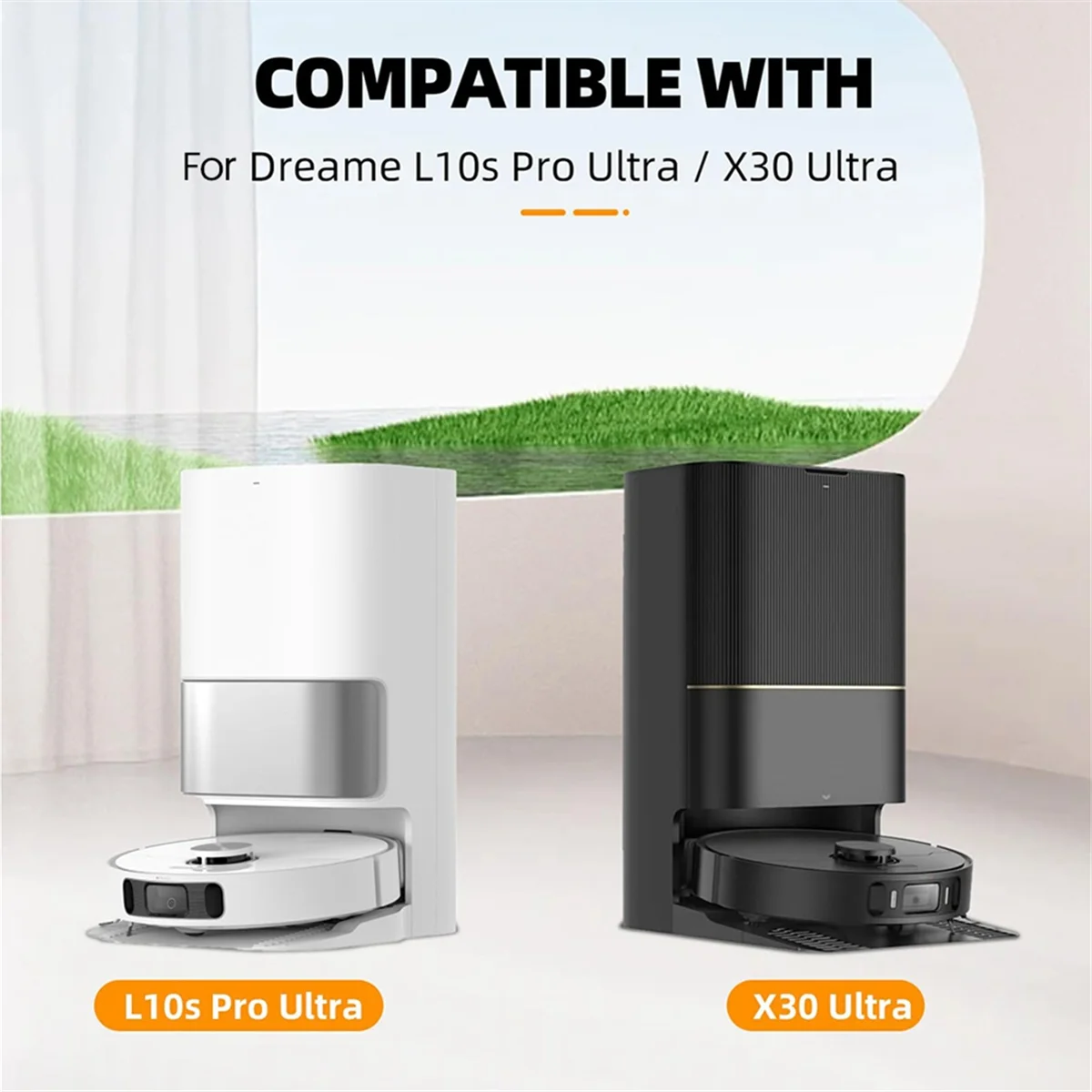 B25B 20 قطعة ممسحة الملابس أكياس الغبار ل Dreame X40 Ultra X30 Ultra L40 Ultra ل Dreame L10s Pro Ultra جهاز آلي لتنظيف الأتربة أجزاء