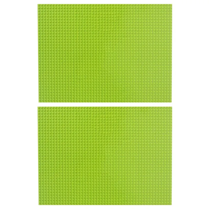 2 Stuks 48*64 Dots Bodemplaat Bouwstenen, Muur DIY Bodemplaat, klassieke Bricks Speelgoed Voor Kinderen, Compatibel Bouwsteen