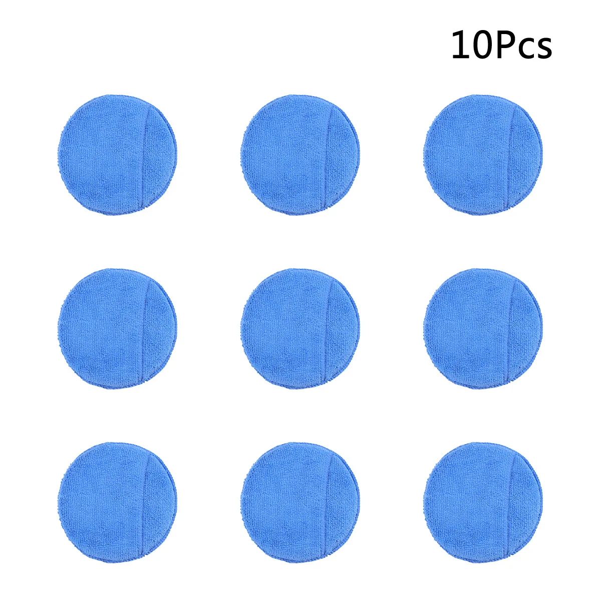 

10Pcs Microfiber Wax Applicator Pads Ultra Soft Reusable Double Sewn for Car Truck Motorcycle Rv Wax Dressing