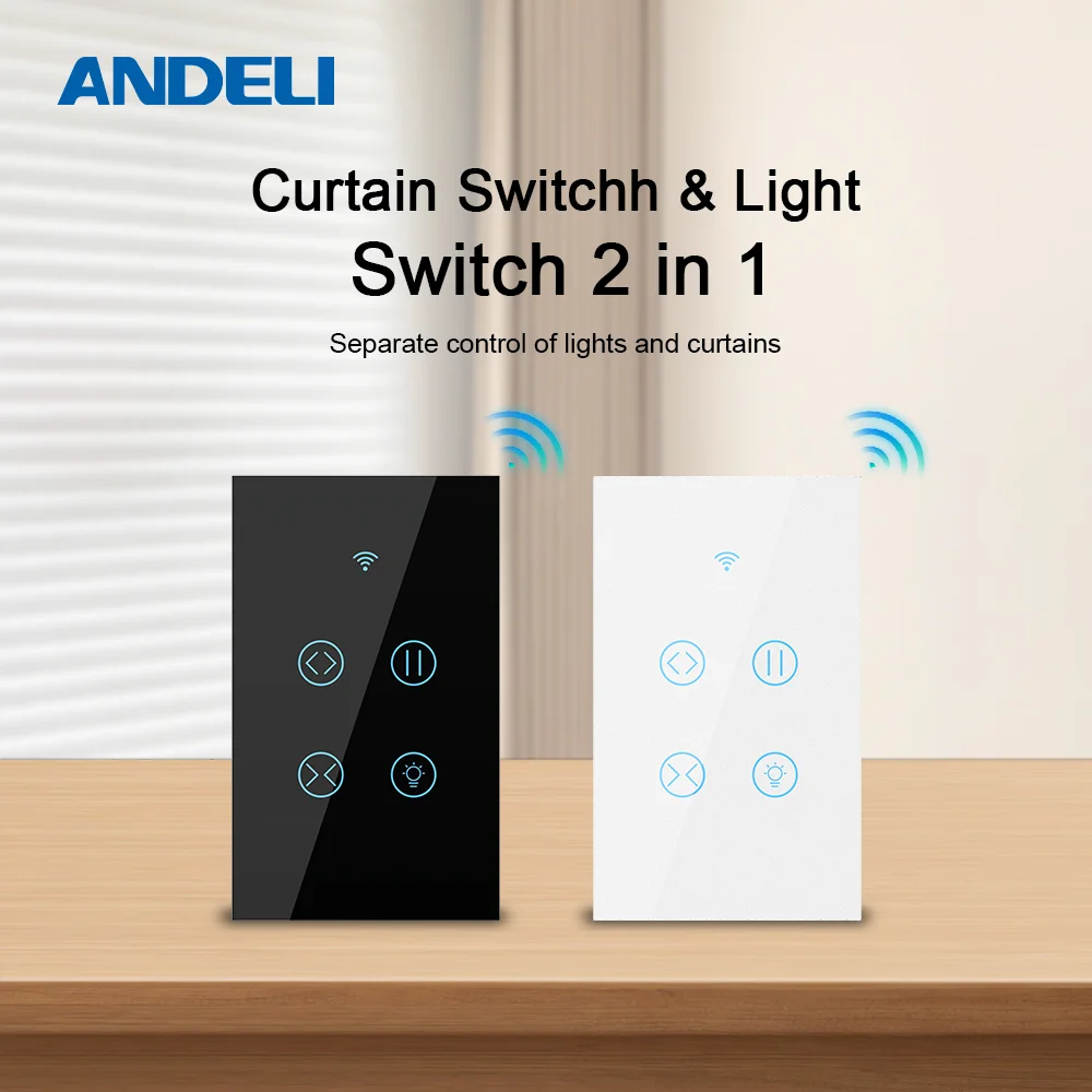 

ANDELI Tuya Smart Life Wi-Fi рольставни, занавеска, выключатель света для электрических моторизованных жалюзи Google Home Alexa, голосовое управление