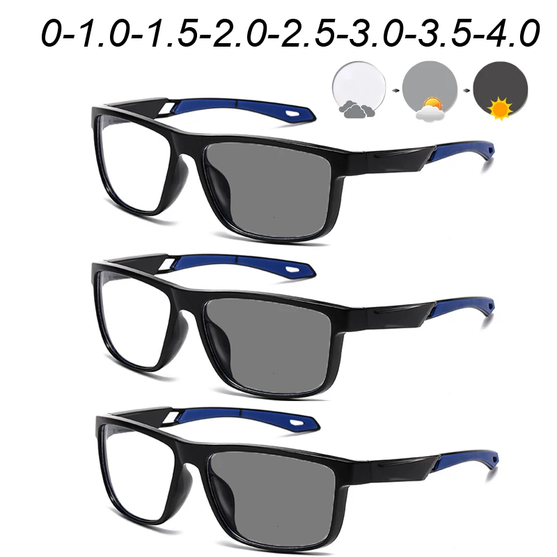 

Intelligent Photochromic Myopia Glasses for Women Men Vintage Ultralight Near Sight Sunglasses New Trend Minus Diopter Glasses