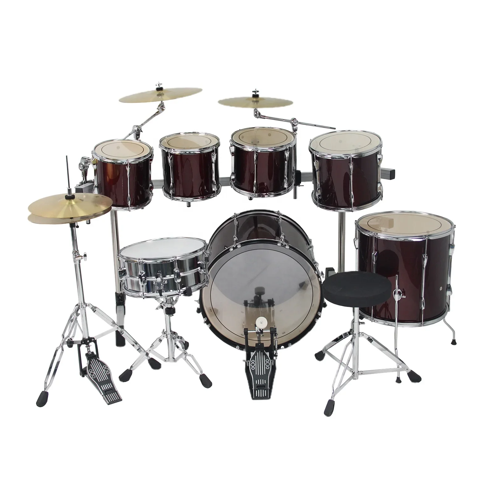 

Factory Price Wholesale Cheap 7 PCS Drum Set Professional Set of Drums Drum Set From China