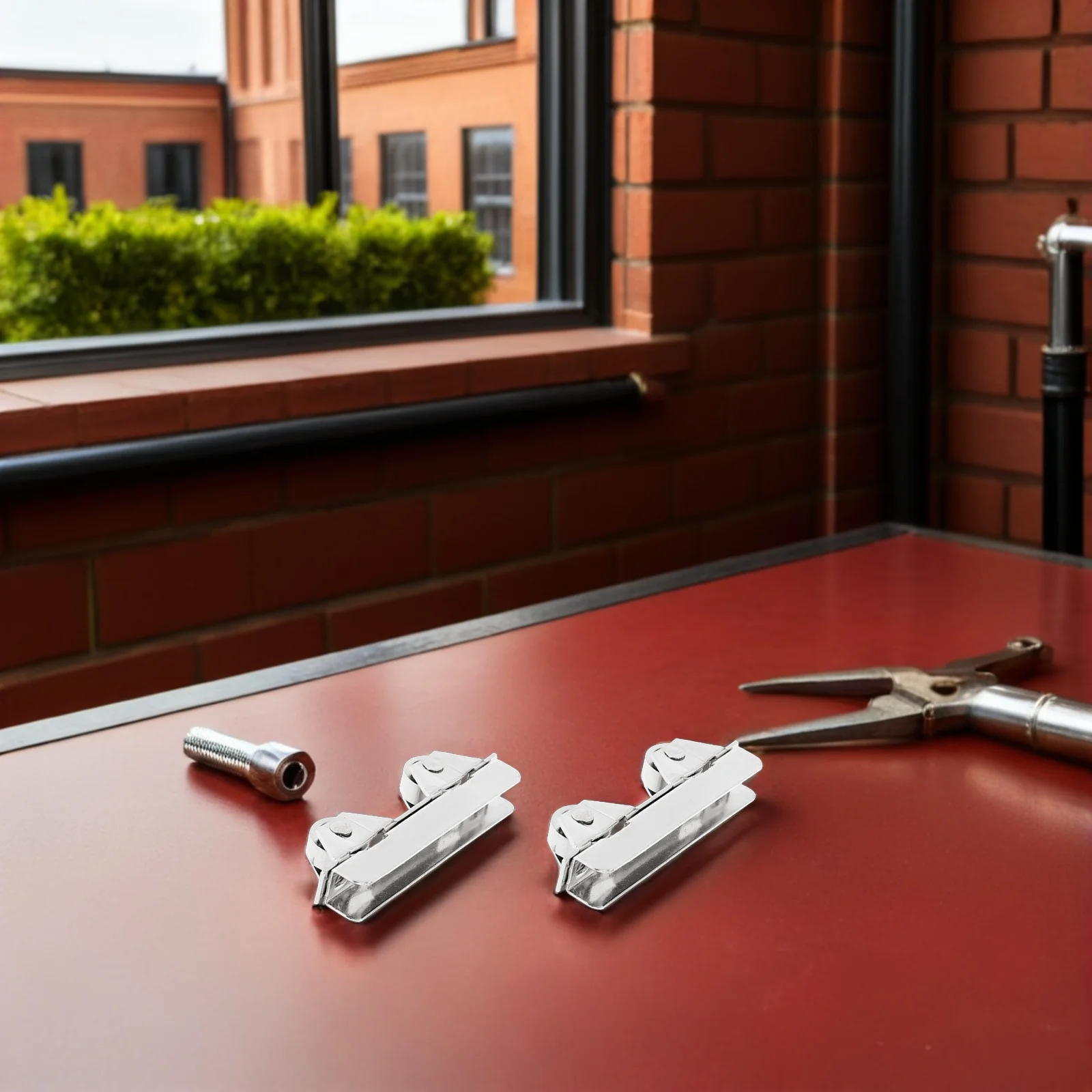 20 قطعة بكرات باب منزلق من الفولاذ المقاوم للصدأ خزانة عرض أملس وهادئة أثاث بكرة بديلة نافذة خزانة زجاجية #6