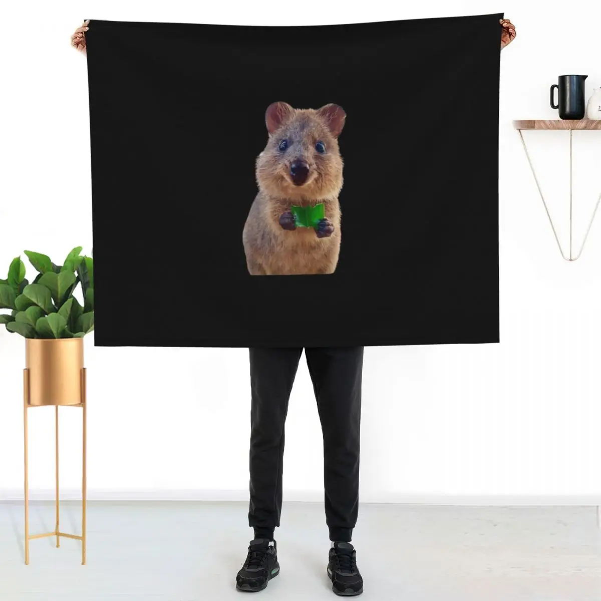 Quokka Throw Blanket Camping decorative Flannel Luxury Blankets For Sofas Hairy Blankets