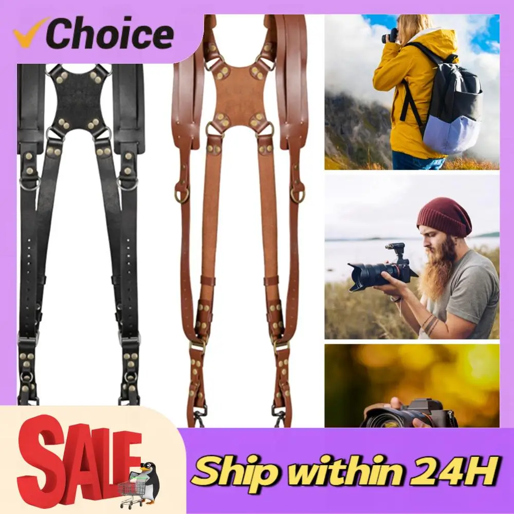 

Double Shoulder Camera Strap Adjustable Camera Shoulder Harness Portable Camera Accessories