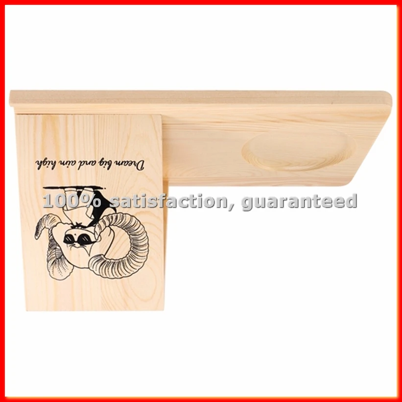 Wooden Reading Stand Removable Triangle Book Stand with Cup Holder Multifunctional Recipe Shelf for Desktop Cartoon Girl-ABAM