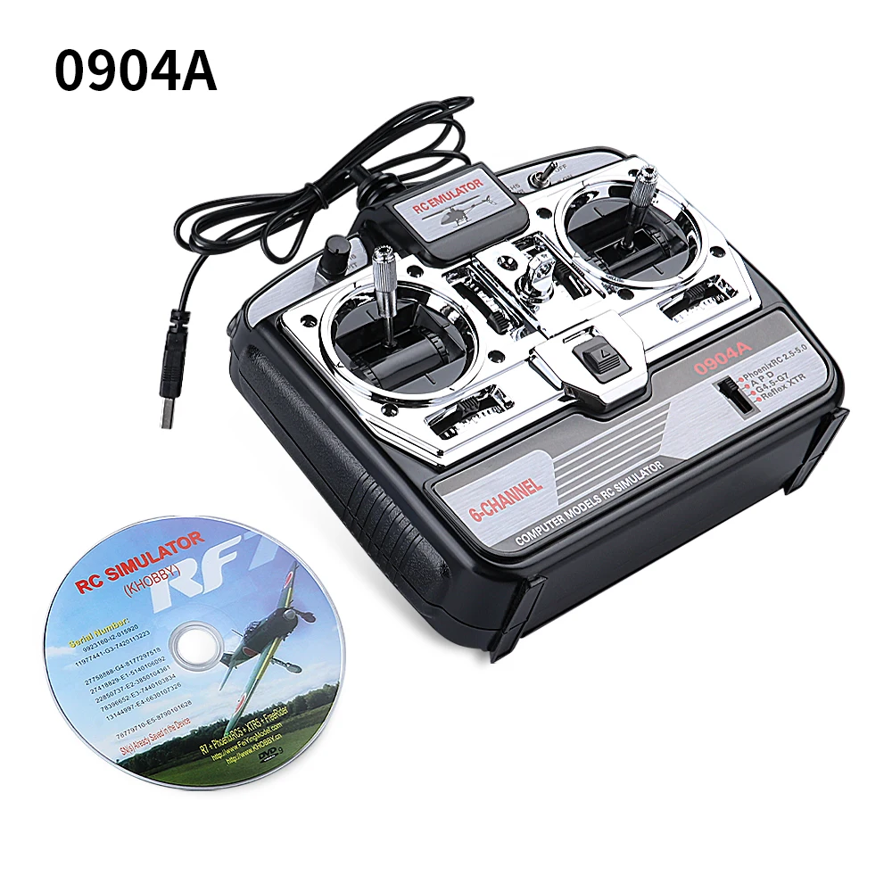 LIKEWEN 0904A/0908A 6-8CH 16 w 1 RC Flight Simulator W/CD Support G7 Phoenix 5 XTR dla FPV Racing Drone Helicopter Quadcopter