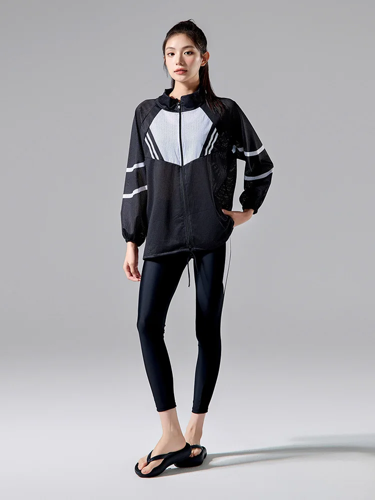 

Купальник-двойка больших размеров для женщин: гидрокостюм с длинным рукавом для дайвинга и серфинга, защита от солнца, скрывающий недостатки фигуры, комплект из четырех предметов, круглый вырез