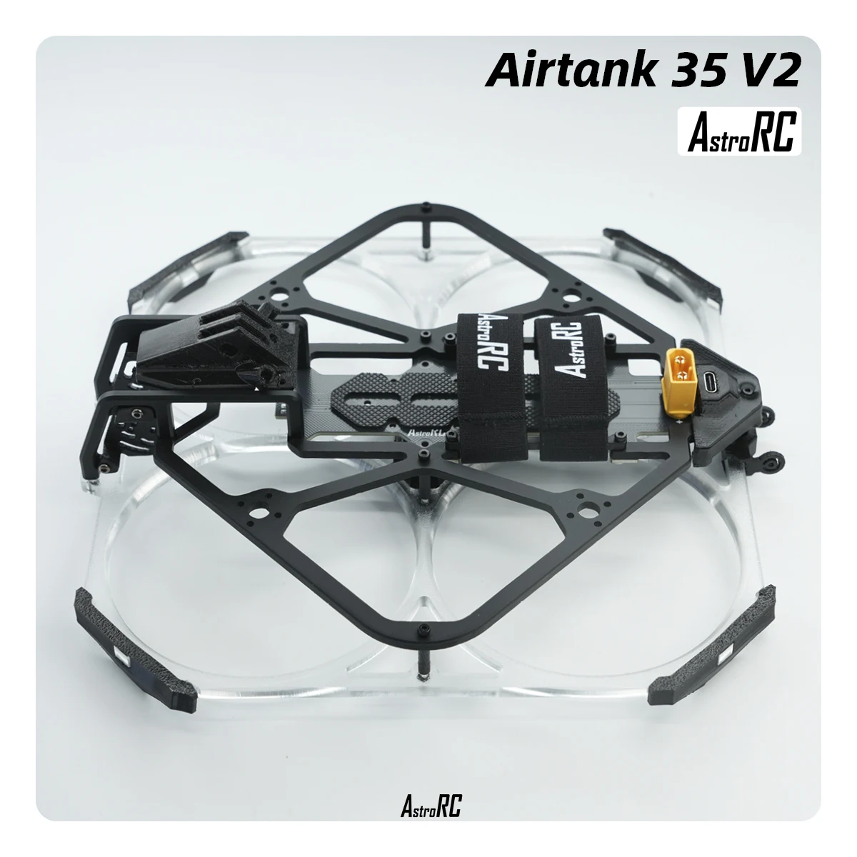 [Monture 3,5 pouces] AIRTANK 35 V2 Cadre Cinewhoop canalisé amélioré avec protections d'accessoires de protection par AstroRC