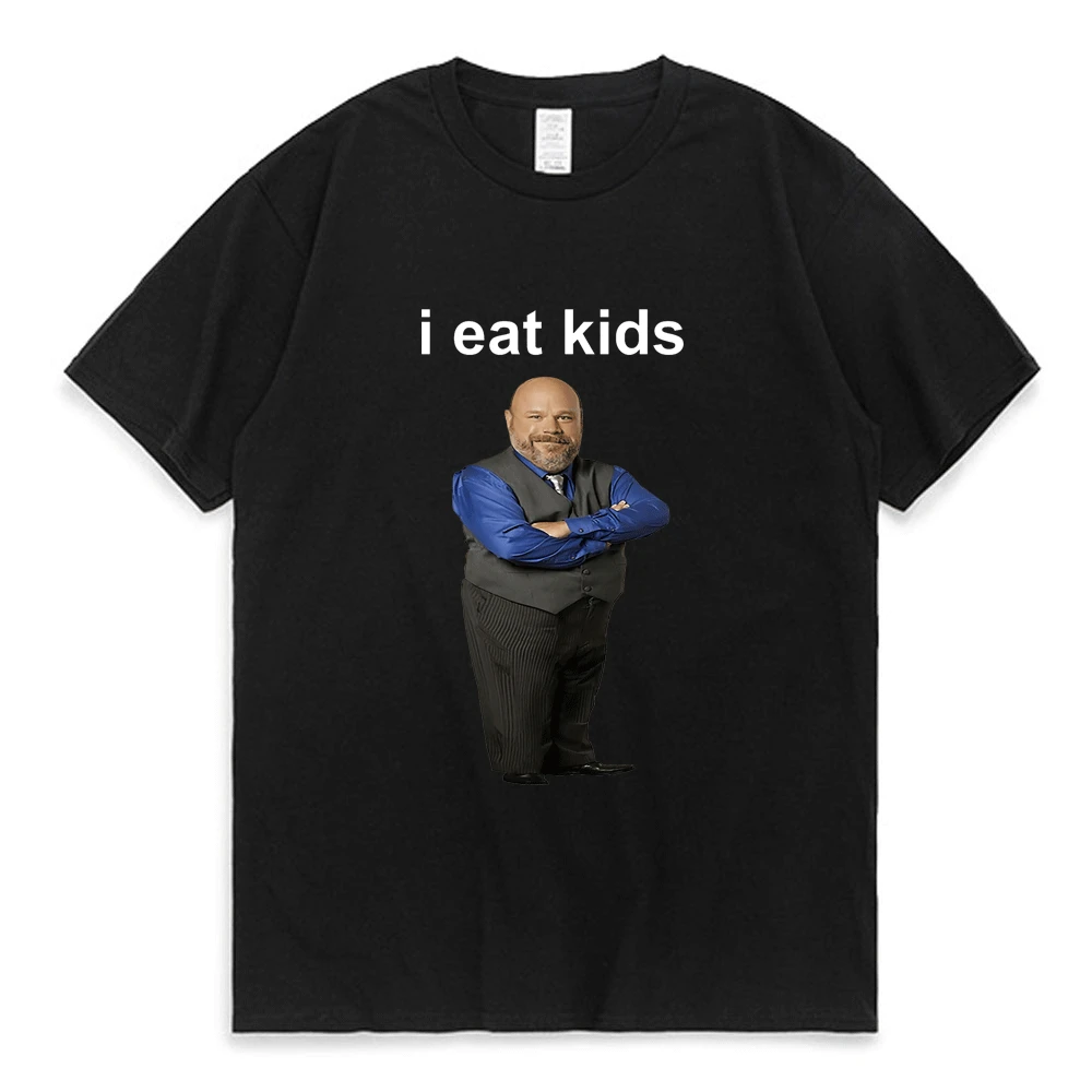 Funny Bertram Eats Kids T-shirt I Eat Kids Pure Cotton Short Sleeve T-shirts Boys Girls Casual Loose Harajuku Streetwear T Shirt