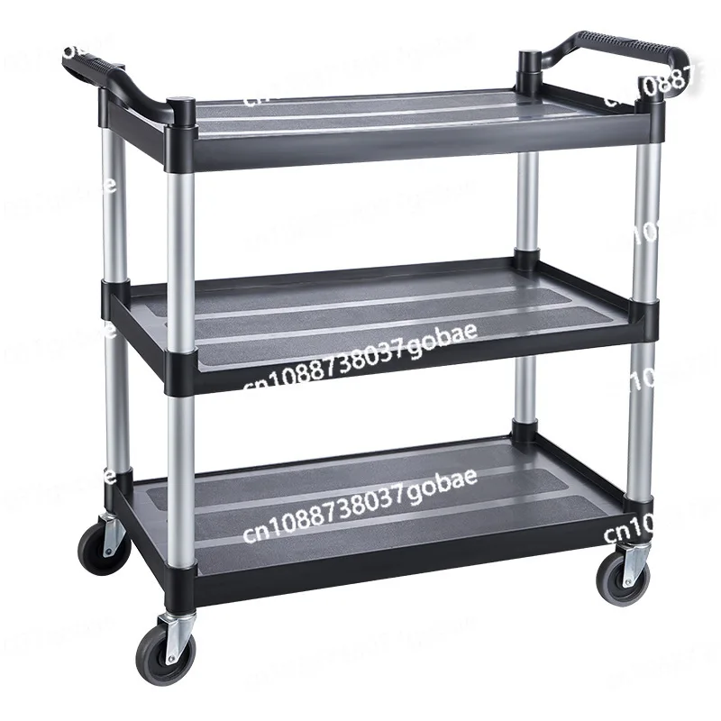 

Thickened plastic dining car Hotel three-layer trolley Multifunctional bowl collection and delivery car