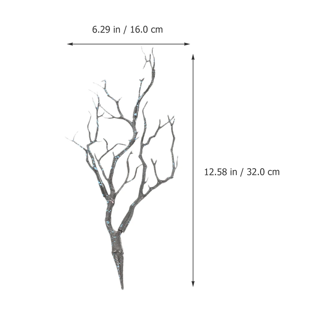 6 Stück gefälschte Trockenzweig-Dekore, künstlicher Stiel, Simulationszweige, Baumdekoration, dekorative DIY-Zweige, Vasenfüllung, Blume