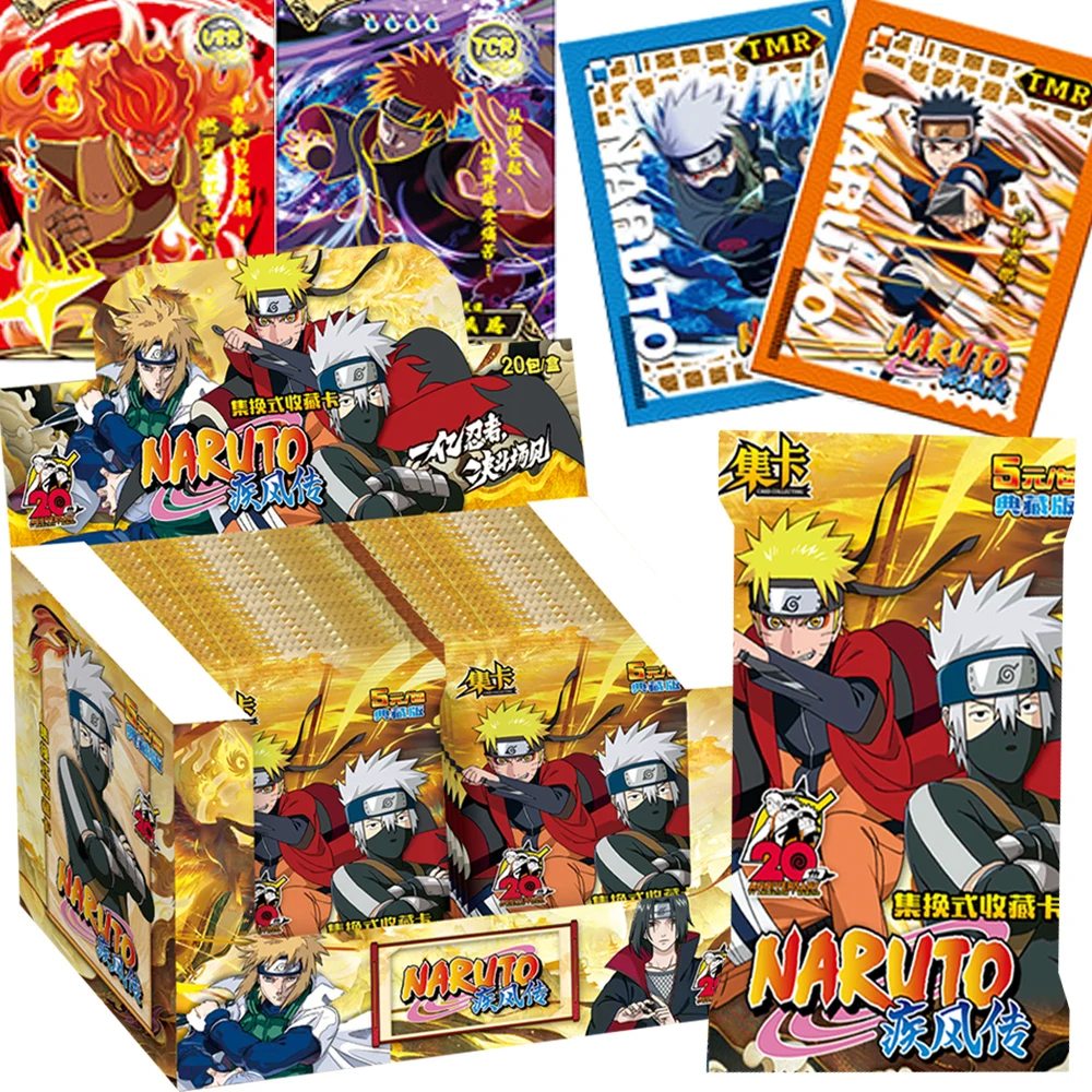 

Anime Naruto Collection Card for Boy Girl Classic Popular Masterpiece Character Theme Portrait Game Trading Card Christmas Gift