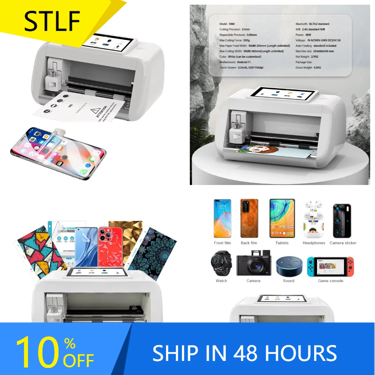 

WJW MOMOTECH Compact TPU Hydrogel Film Screen Protector Cutting Machine for Limited Space Environments