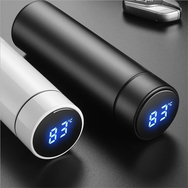 

Portable Vacuum Thermos LCD Temperature Display Sports Bottle Stainless Steel Double Wall Insulated Coffee Cup Mug Tumbler