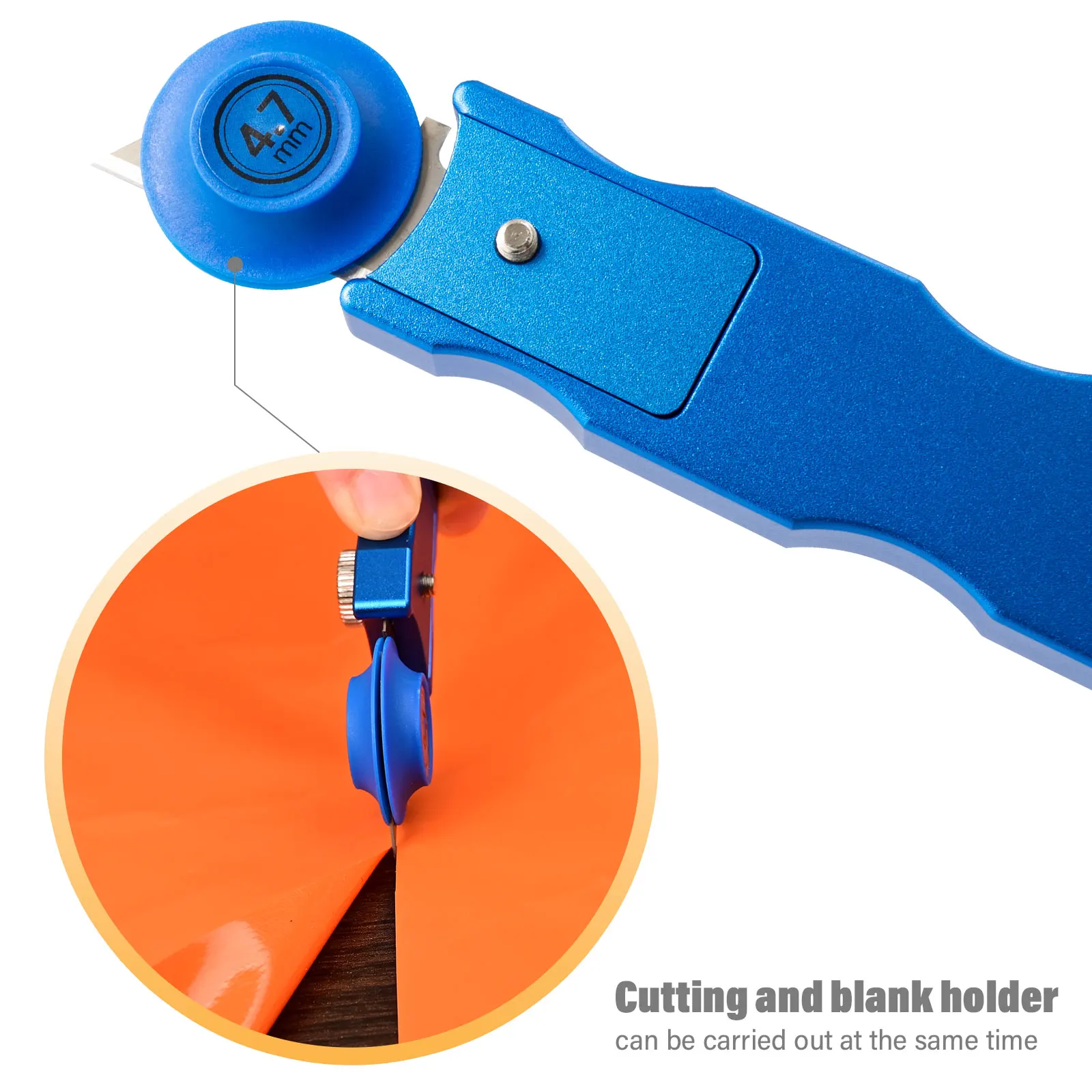 EHDIS Car Vinyl Tint Film Safety Cutting Positioning Knife Wrapping Paperback Slitter Gap-Cutter Tool With 4-Size Triming Roller