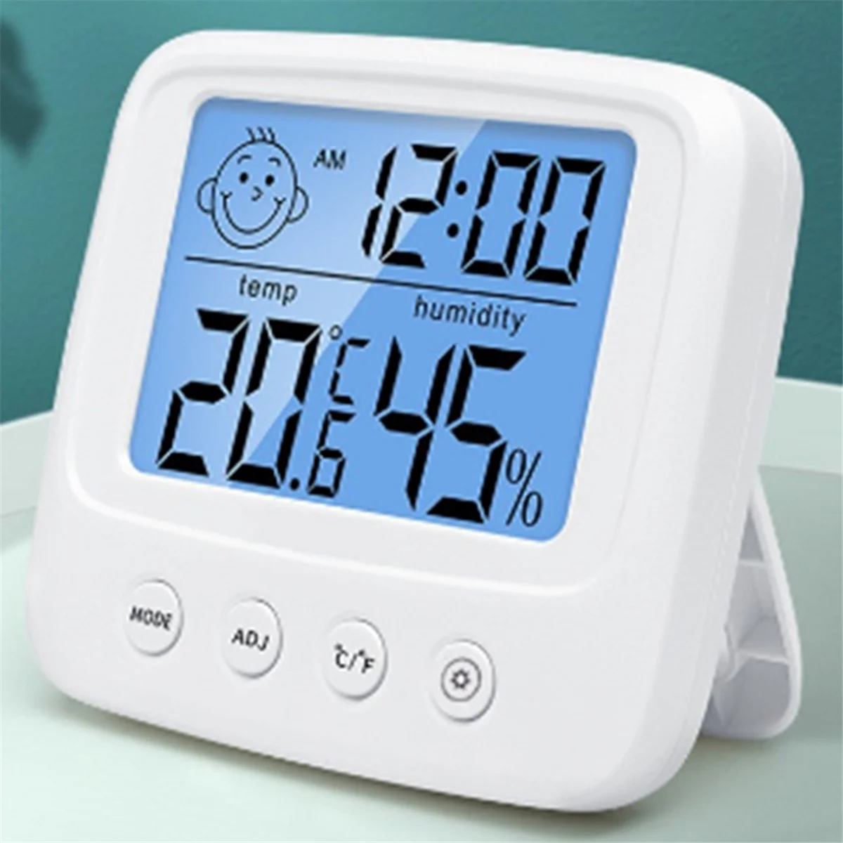 

AA98 Indoor Thermometers Digital Meter Hygrometer Room Thermometer and Humidity Gauge with Clock Humidity Temperature Tool