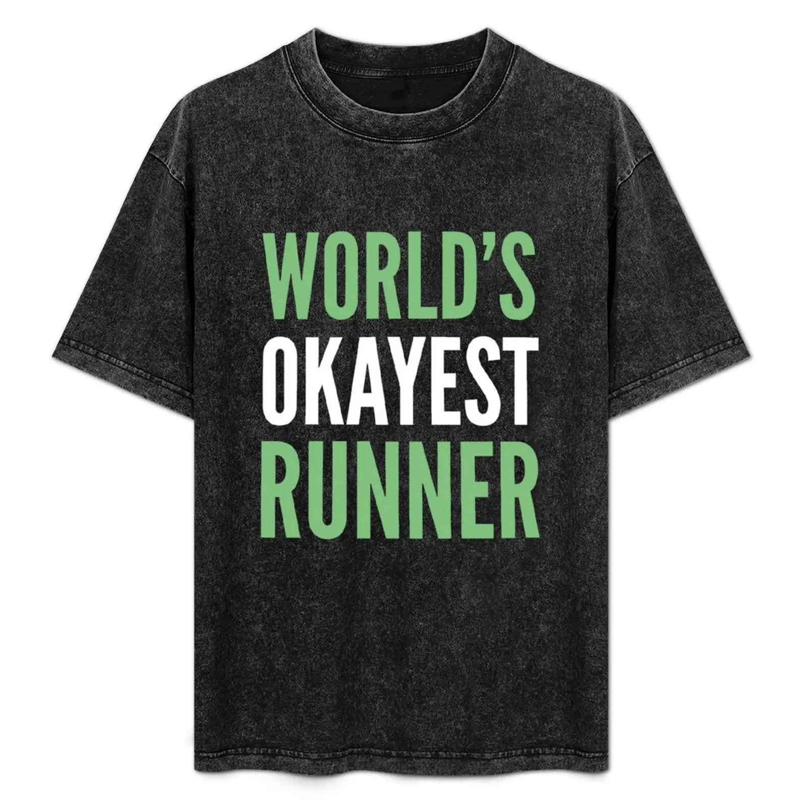

World's Okayest Runner T-Shirt oversized t shirt anime Short sleeve tee mens t shirt