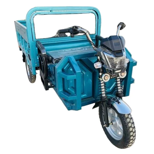 High Quality Cargo Electric Tricycle for Delivery Cargo  3C Approved  Blue Color Three Wheel Electric Cargo Tricycle 3000w