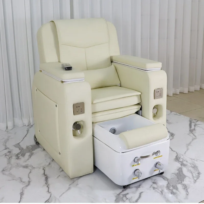 New Multi-functional Electric Leather Foot Massage Chair with Water Therapy for Beauty Salons Barber Shops & Malls