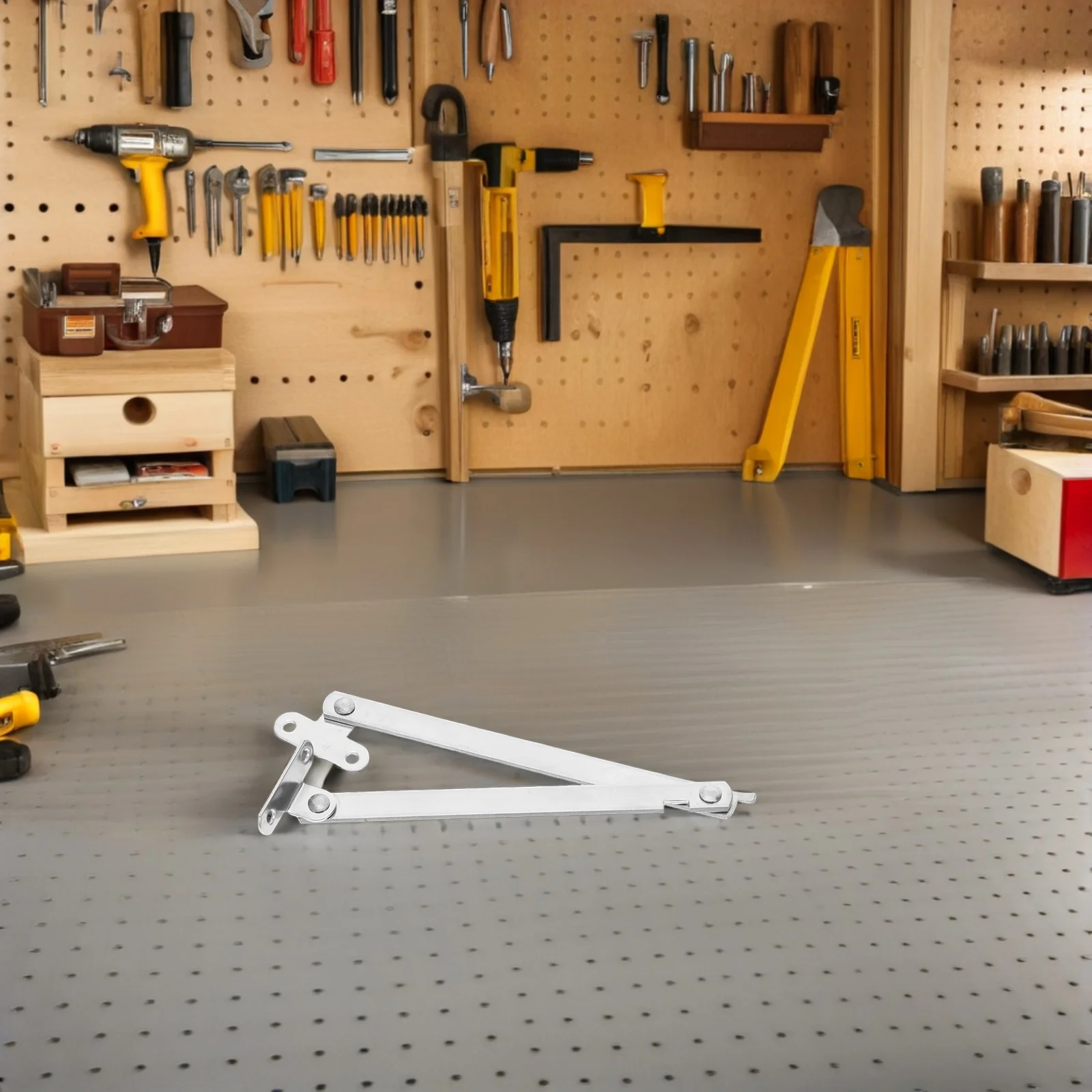 

10Pcs Lid Stay Heavy Duty Stainless Steel Foldable Lid Support Hinges for Cabinet Wooden Box Chest Furniture Cabinet Support