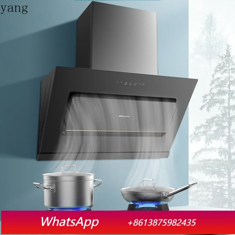 

LTT side suction range hood household four-dimensional ring suction, easy to disassemble and easy to wash, waving hand induction