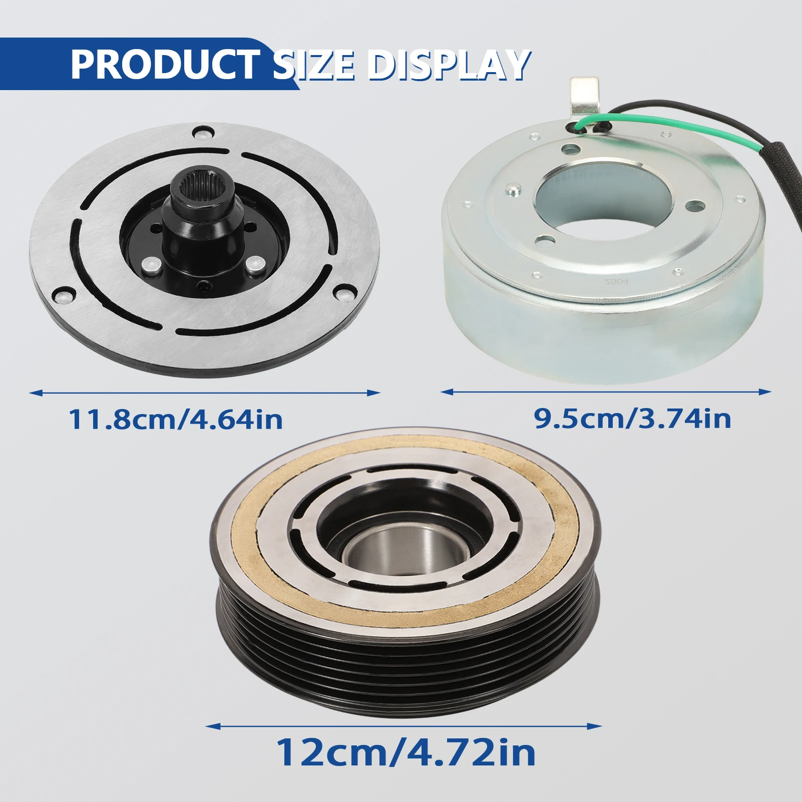 

Air Conditioner AC Compressor Clutch Kit for Escape 2008-2012 Mazda Tribute 2008-2011 Mercury Mariner 2007-2011 3.0L