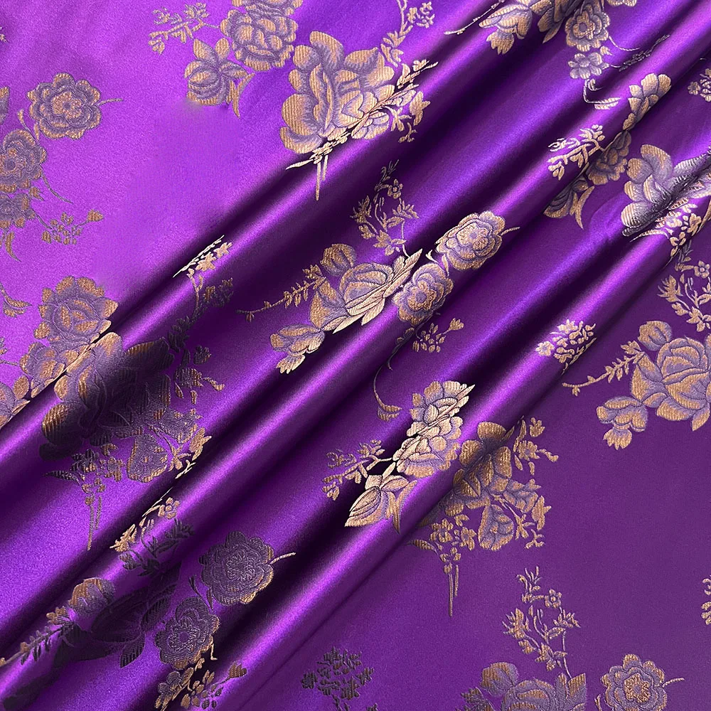 الدمشقي الساتان الديباج الجاكار النسيج خمر الأزهار الوريد للخياطة معطف الستار مفرش المائدة وسادة أريكة وتنورة الملابس