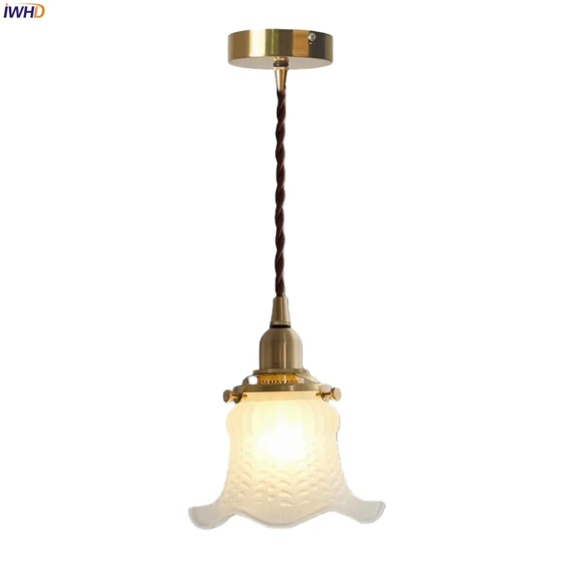 

IWHD Frosted Glass LED Pendant Lights Bedside Reading Living Room Lighting Nordic Modern Home Decoration Hanging Lamp Luminaria