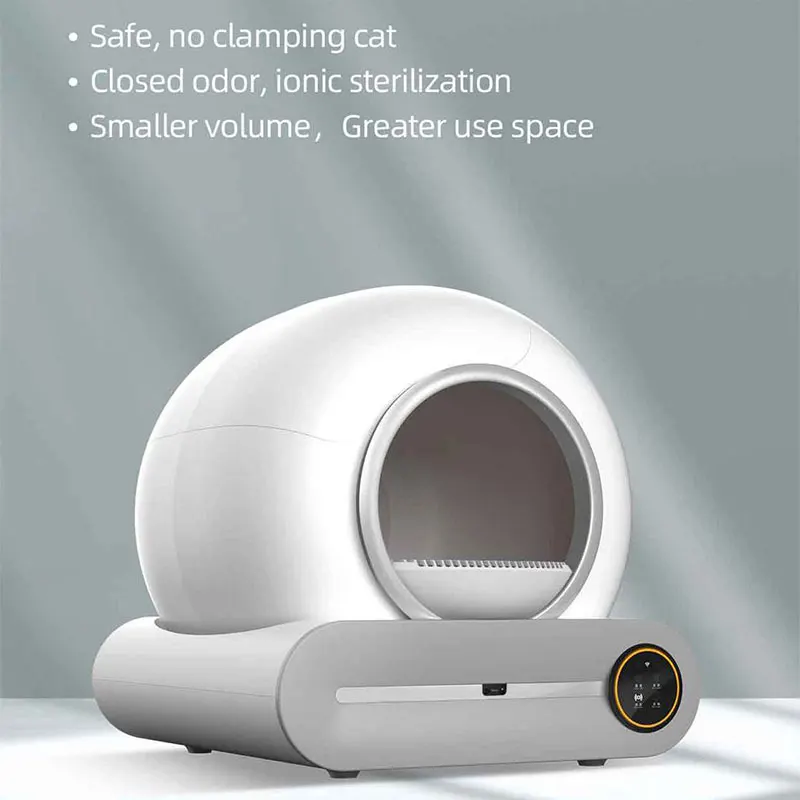 

Smart Cat Toilet Cabin with Wifi Remote Control and Automatic Cat Travel Garbage Bin Folding Automatic Cat Litter Box