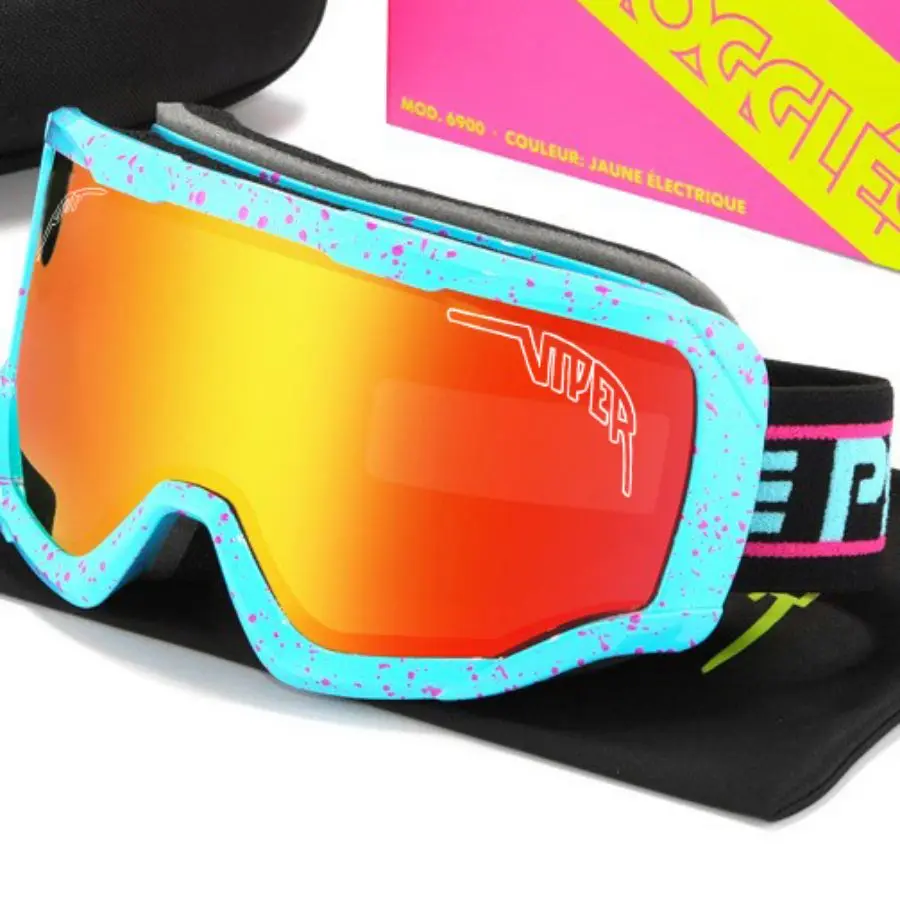 Double Layers Anti fog Ski Goggles Pit Viper Snow Snowboard Glasses Outdoor Sport Eyewear Snowmobile Mask