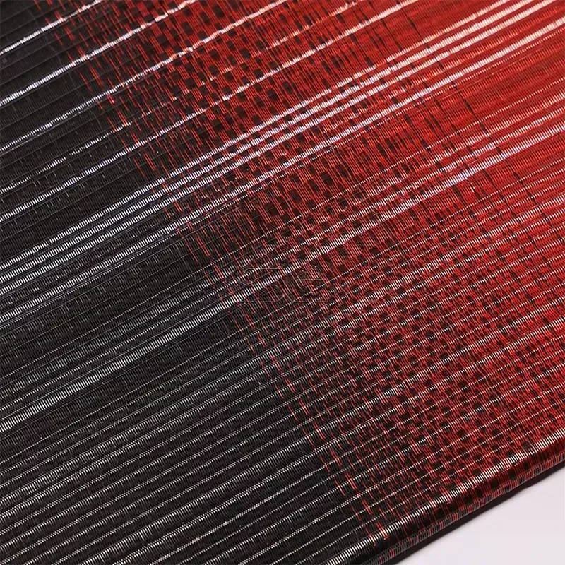 Gradient Color High-Grade Textured Metal Fabric for Wall Panels, Premium Furniture & Commercial Interiors