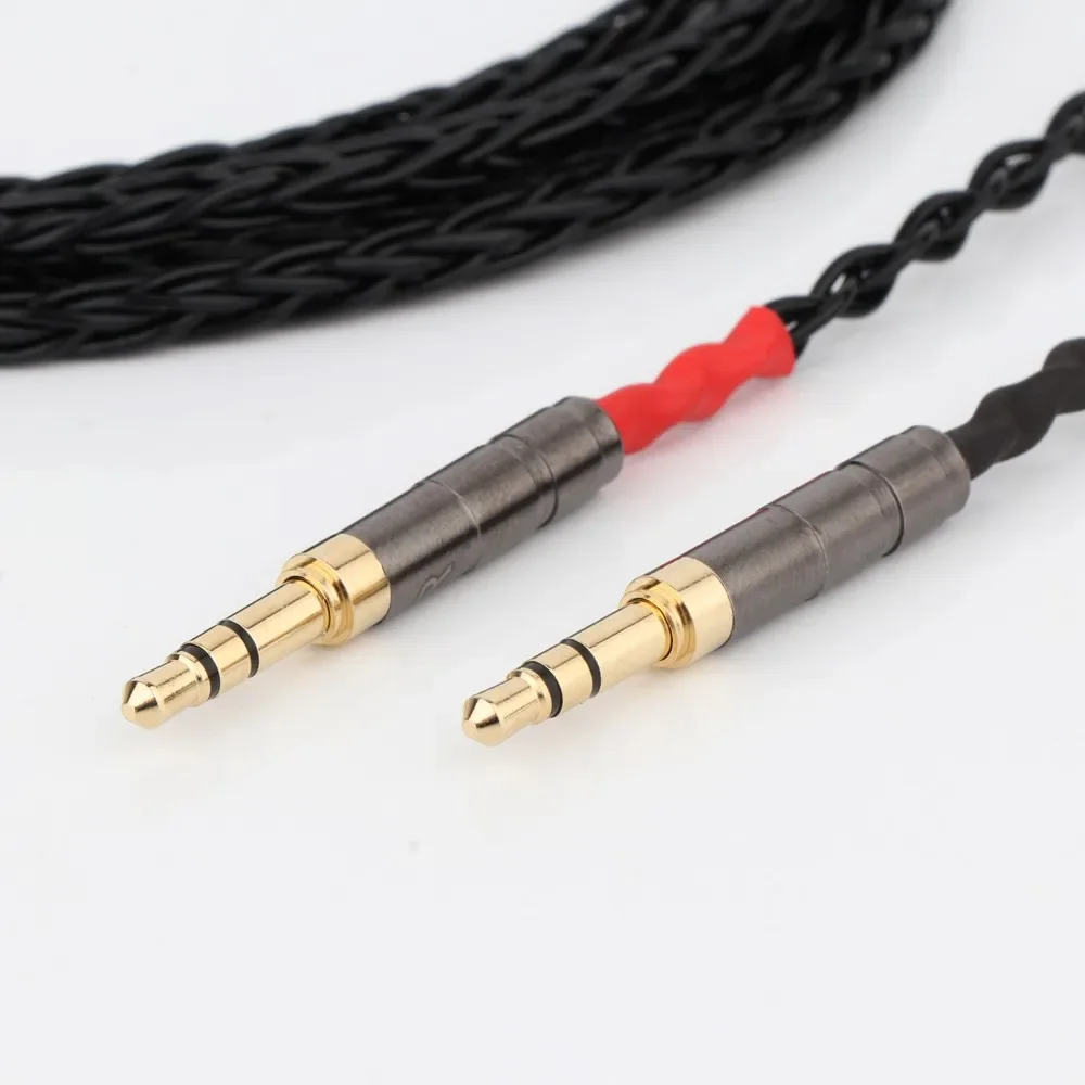 Preffair 8 Cores Headphone Earphone Cable For Denon AH-D600 D7100 Hifiman Sundara Ananda HE1000se HE6se he400