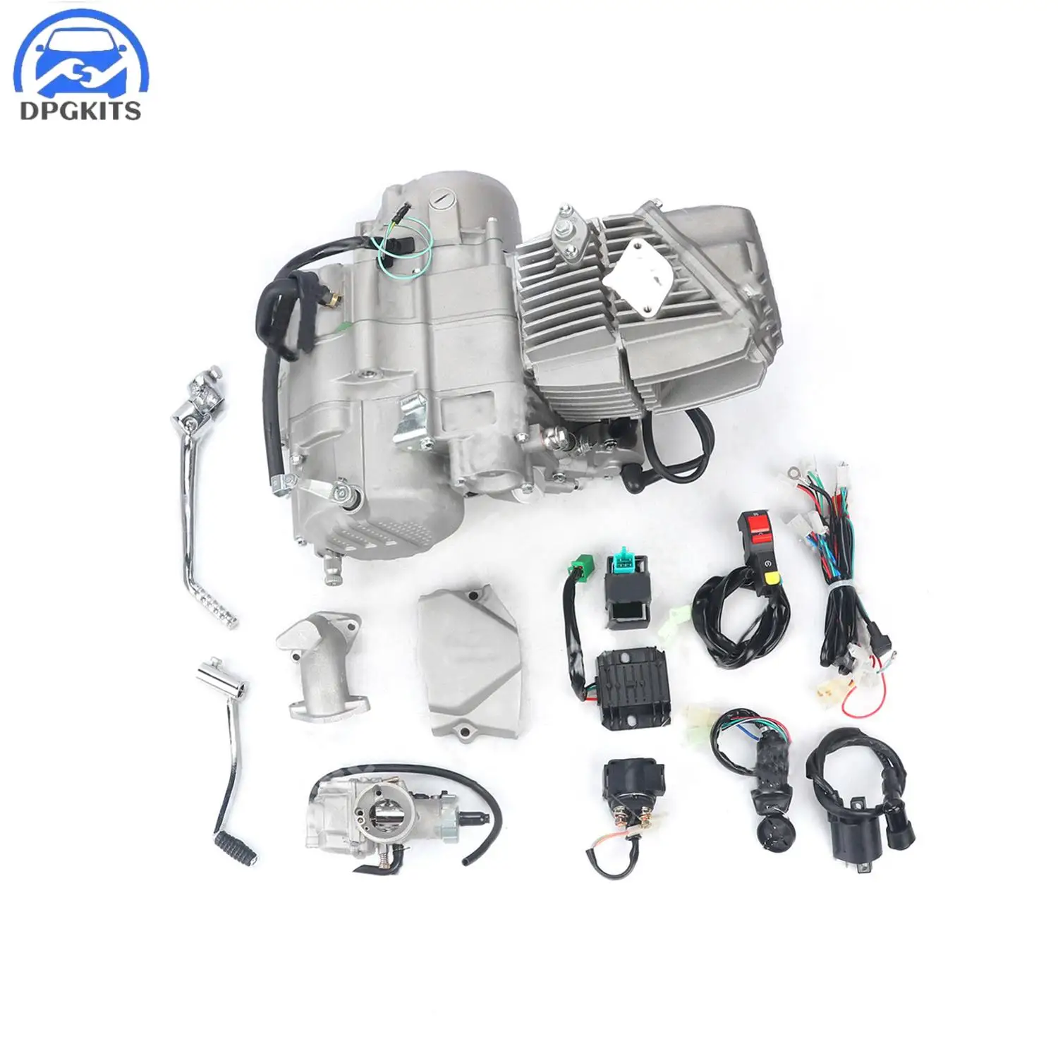 

DPGKITS 1 Pc Engine Electric Start Kit Single Cylinder For Zongshen 190CC Engine ZS 190CC Good Replacement For Daytona 190CC
