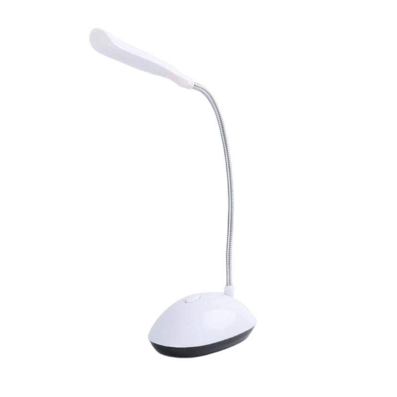 Battery Powered Mini LED Desk Lamp 360 Degree Rotation Adjustable Gooseneck Hose Eye for Protection Reading Night Lights