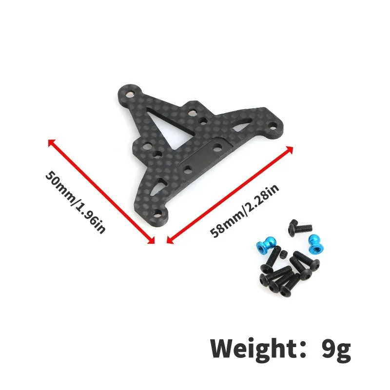 Carbon Fiber Front and Rear Gearbox Mount Bracket Gear Case Holder for Tamiya XV01 XV-01 1/10 RC Car Upgrade Parts Accessories