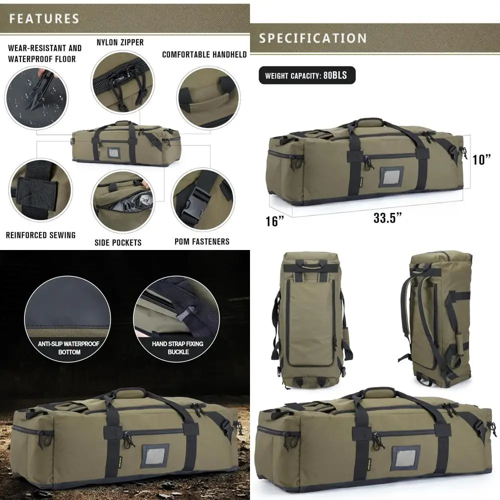 

Large Travel Gym Bag - Water-Resistant Polyester, Discreet Straps, Shoe Compartment - Ideal for Men & Women