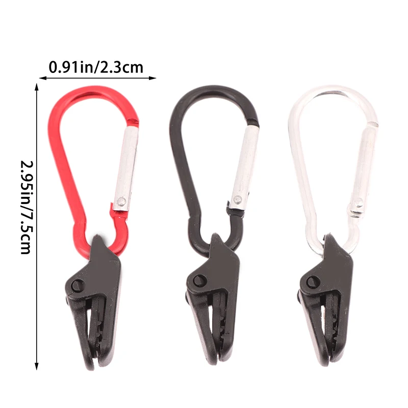 Windproof Clamp Set Survival Grommet Clips Buckle Awning Tarp Fixed Outdoor Camping Tent Accessories Plastic Hook 10Pcs