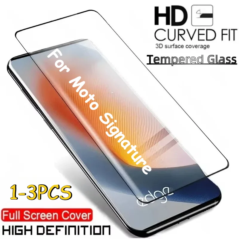 1-3Pcs 9H HD Tempered Glass Protector for Moto Signature Edge 70 50 60 Fusion + 40 30 Pro G77 G57 G17 G85 G84 G35/75 Screen Film