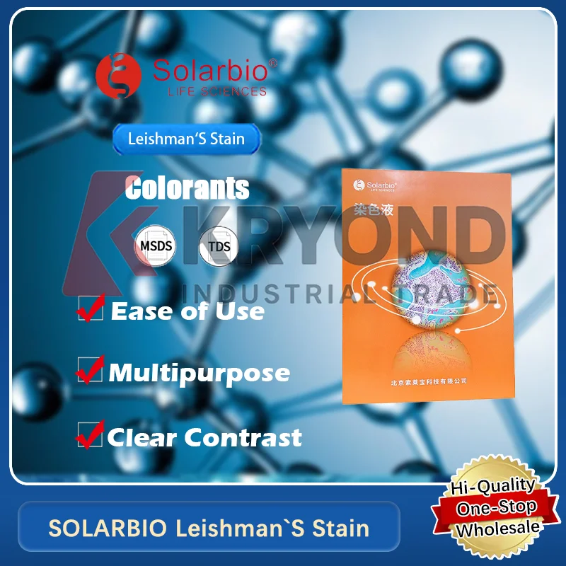 

SOLARBIO Leishman’s Stain for Microscopic Staining of Blood and Tissue Samples in Laboratory Applications Original Product
