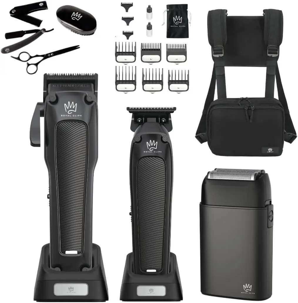 Professional Magic Clips Fade Kit 2.0 Cordless Hair Clipper&Hair Trimmer&Foil Shaver Haircut Kit For Barbers and Stylists