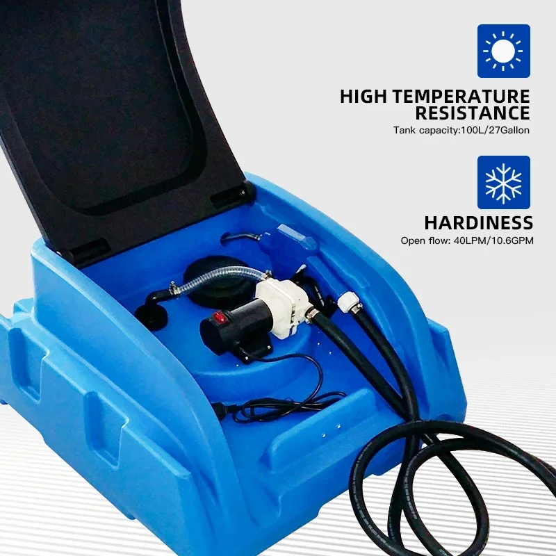 100L Transfer Petrol Fuel Caddy Plastic Jerry Can Portable Diesel Tank Carbon Diesel Fuel Tank With Pump Adblue Tanks Diesel Can