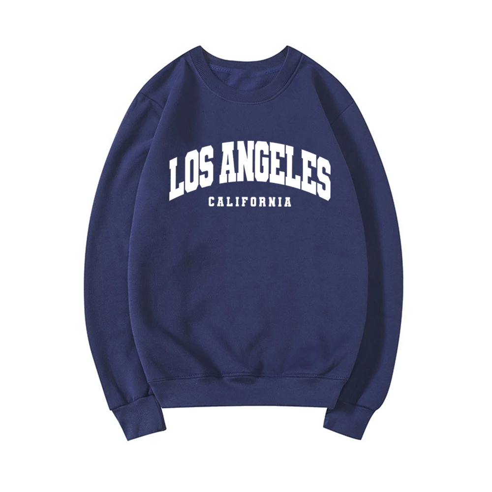 Los Angeles California Sweatshirt Vintage LA Crewneck Sweatshirts Unisex Graphic Hoodie Long Sleeve Casual Tops Pullovers Jumper