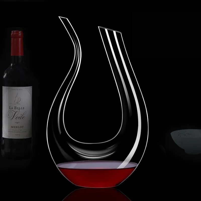 High-grade Crystal Glass Jug Set for Red Wine Decanter, Household DispenserEuropean Jug, Personality Jug