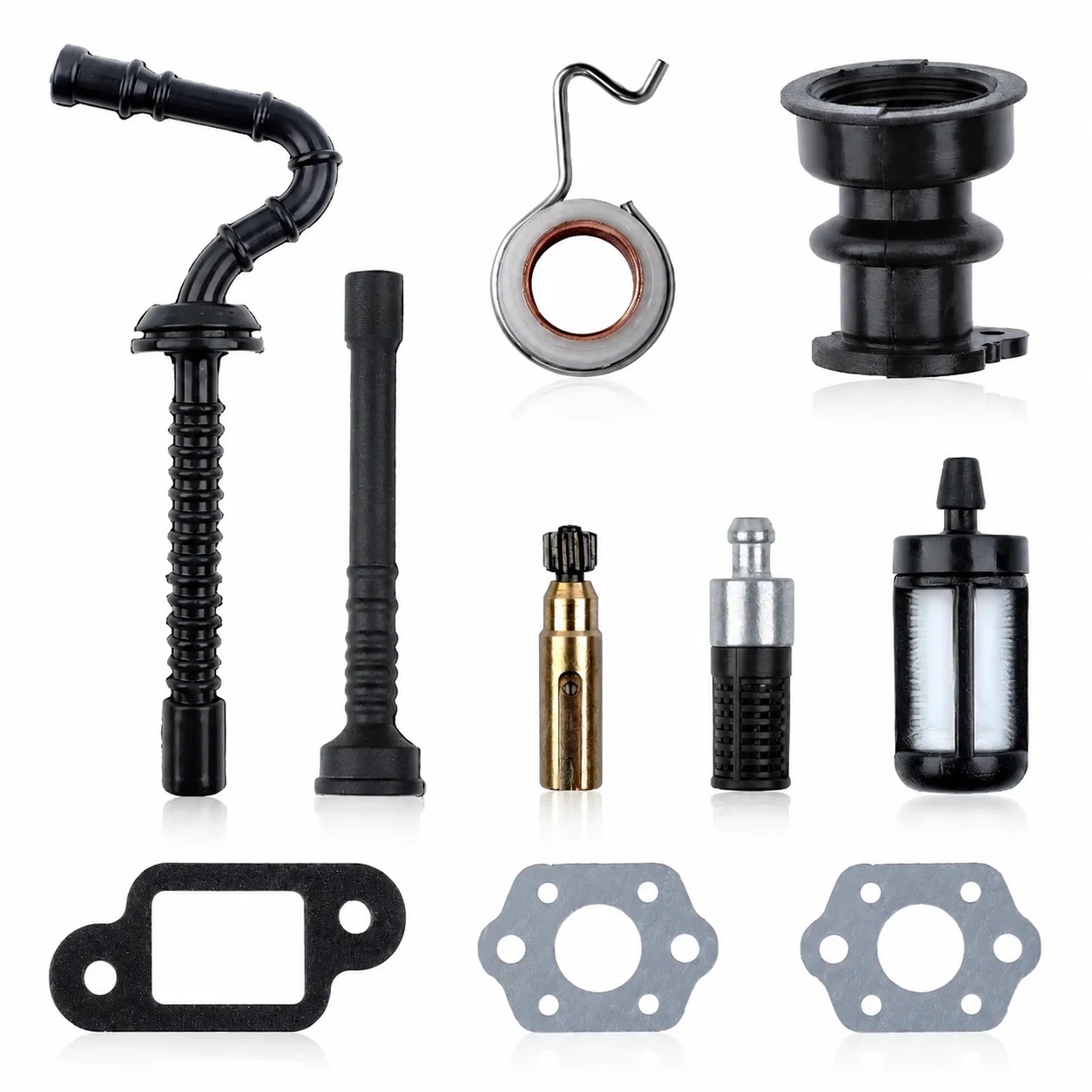 Intake Manifold Boot Oil Pump Worm Gear Fuel Line Oil Filter Gasket Kit For Stihl MS250 MS230 MS210 025 023 021 Chainsaw Parts