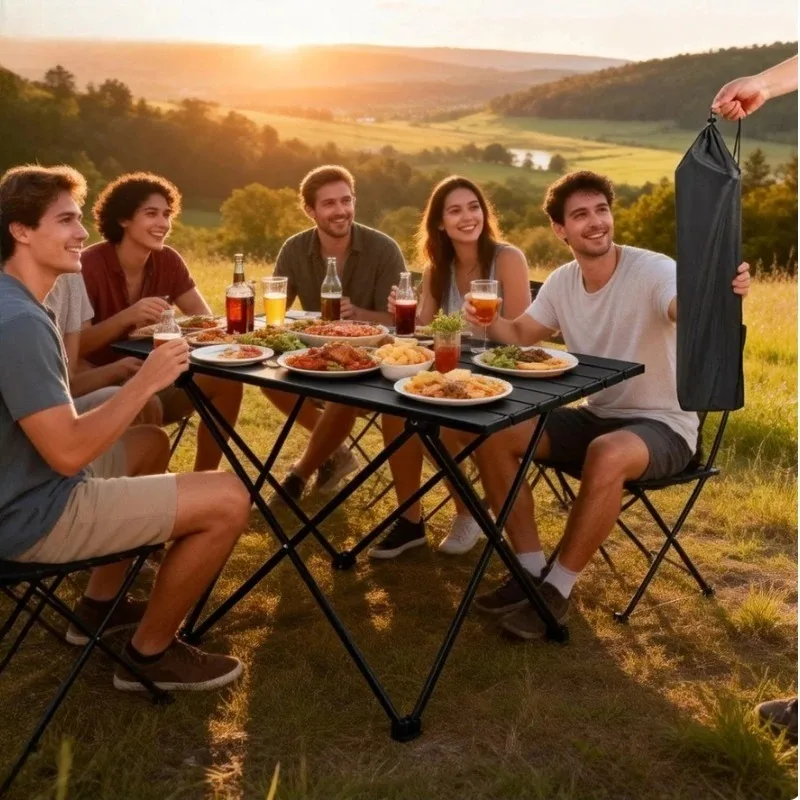 Ultra-Lightweight Folding Aluminum Camping Table 3